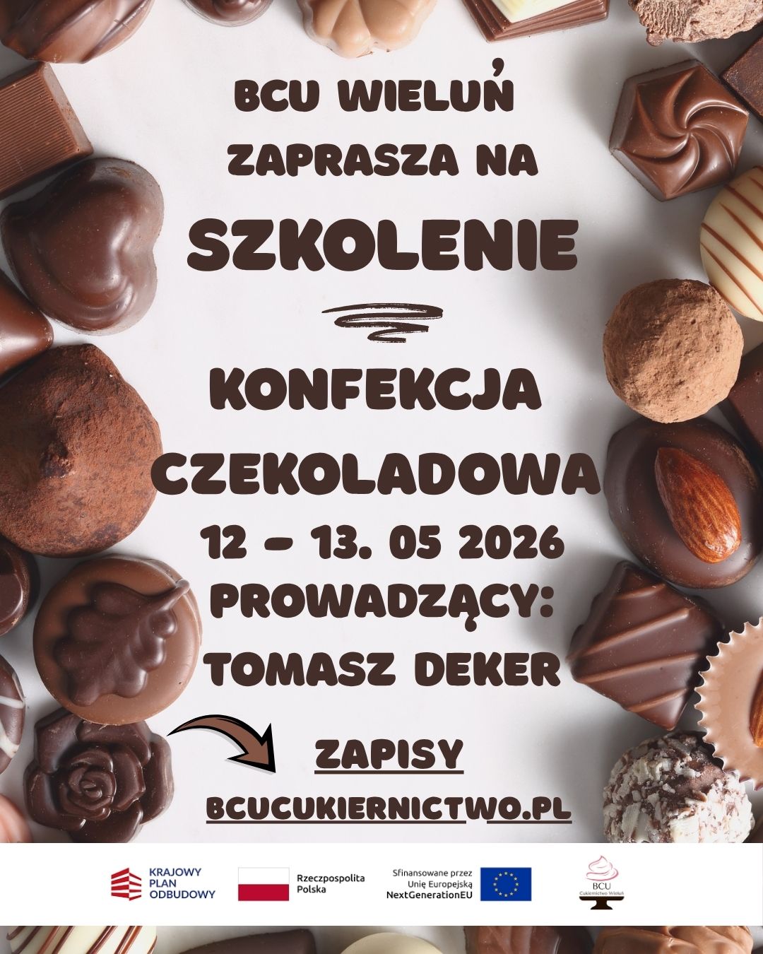 SZKOLENIE Z KONFEKCJI CZEKOLADOWEJ DLA OSÓB DOROSŁYCH
